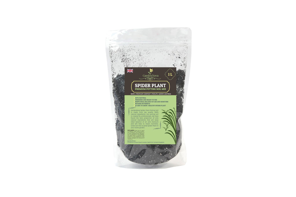 GARDENNOVA Premium Spider Plant Potting Soil Mix - (1 Liter Bag)