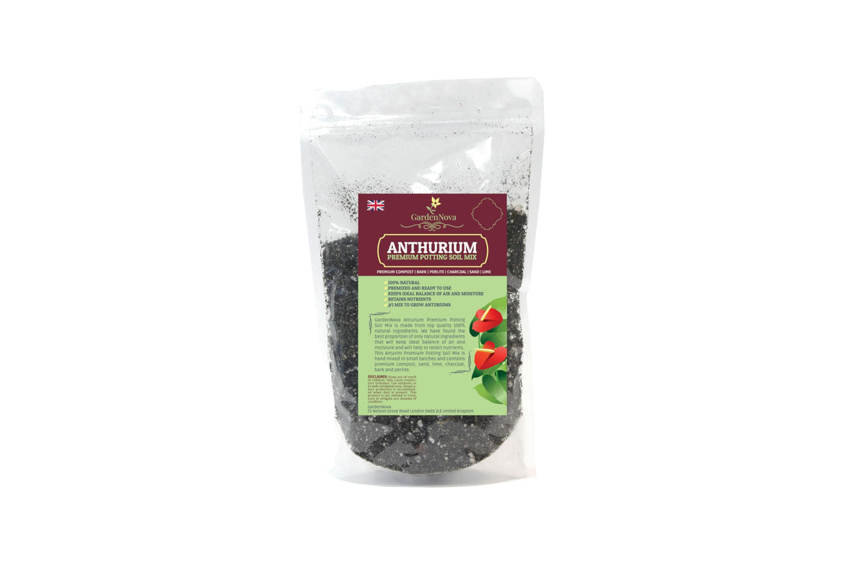 GardenNova Premium Anthurium Soil Mix - Perfect Blend for Thriving Anthurium Plants - 3 Liters