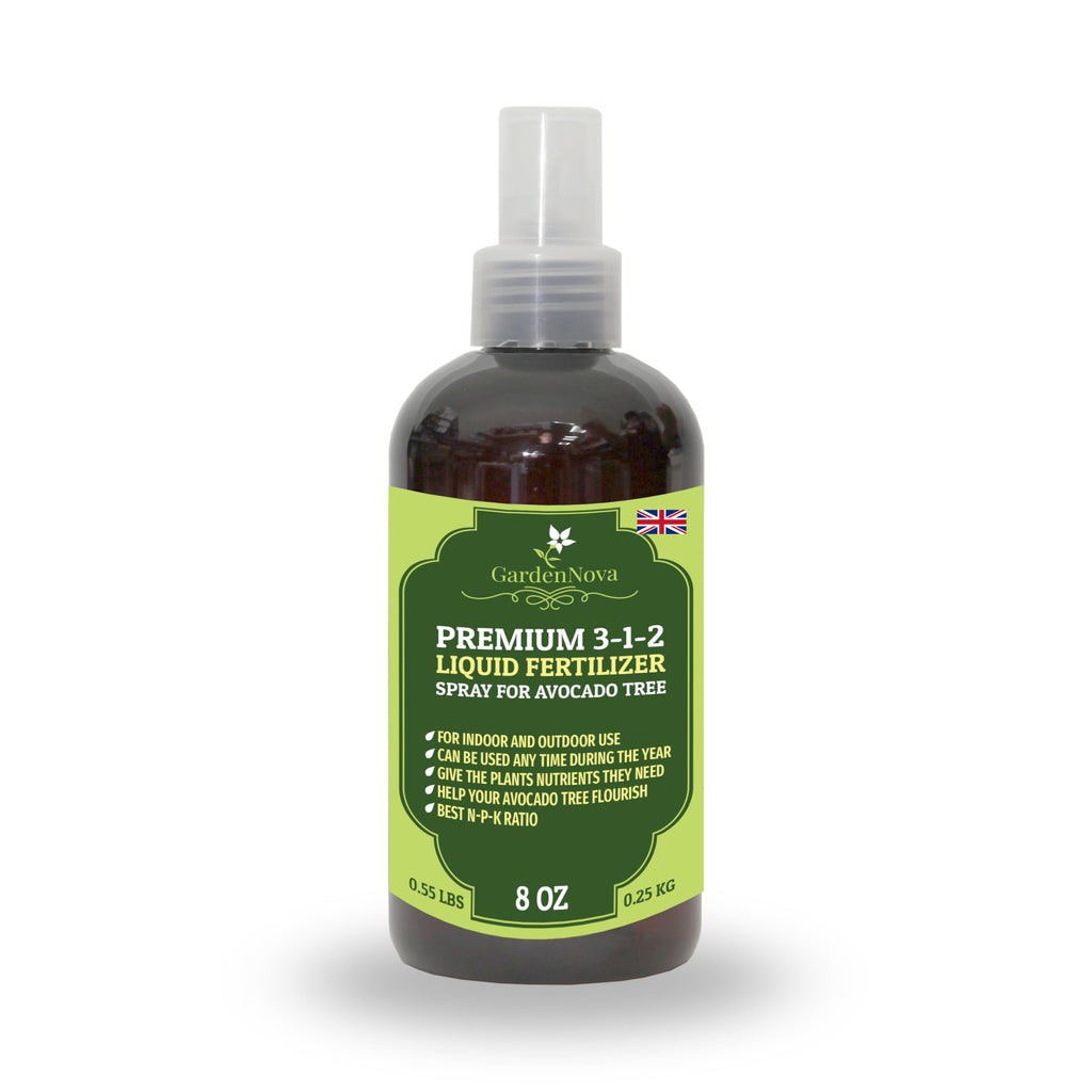 Professional Avocado Spray Fertilizer Mist for Home Gardening | 3-1-2 Gentle Blend Mist for Healthy Leaves & Growth | Essential Nutrients for Avocados - 8oz
