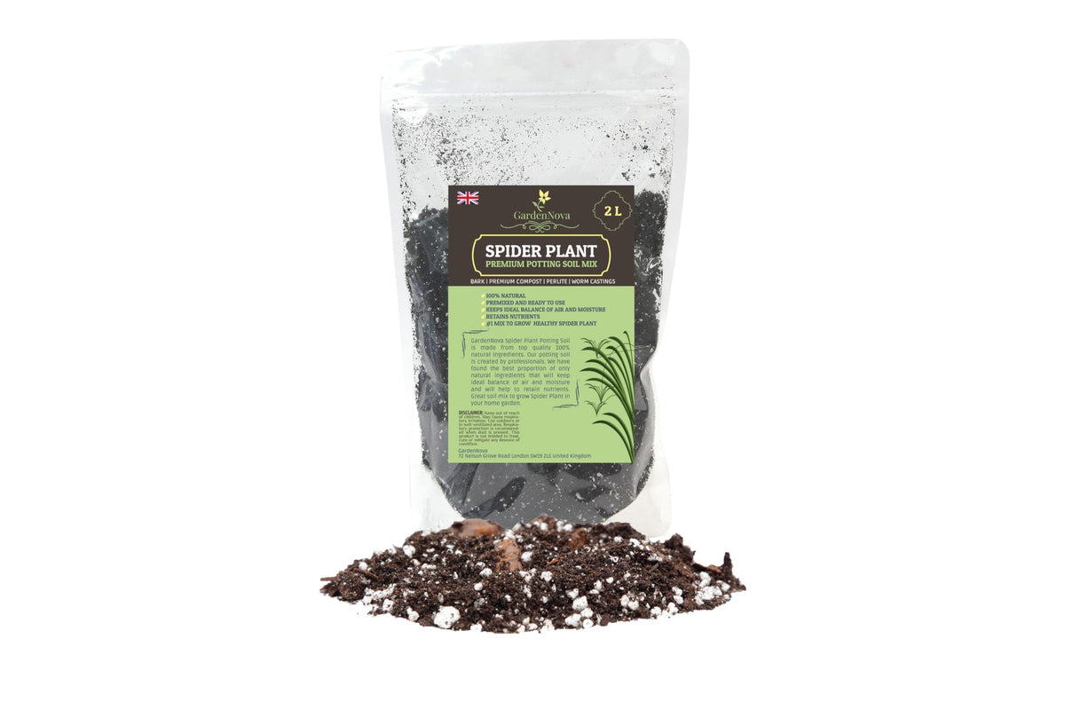 GARDENNOVA Premium Spider Plant Potting Soil Mix - (2 Liters Bag)