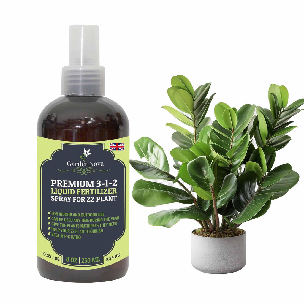 Professional Zamioculcas Zen Plant Spray Fertilizer Mist for Home Gardening | 3-1-2 Gentle Blend Mist for Healthy Leaves & Growth | Essential Nutrients for Zamioculcas Zen Plants - 8oz