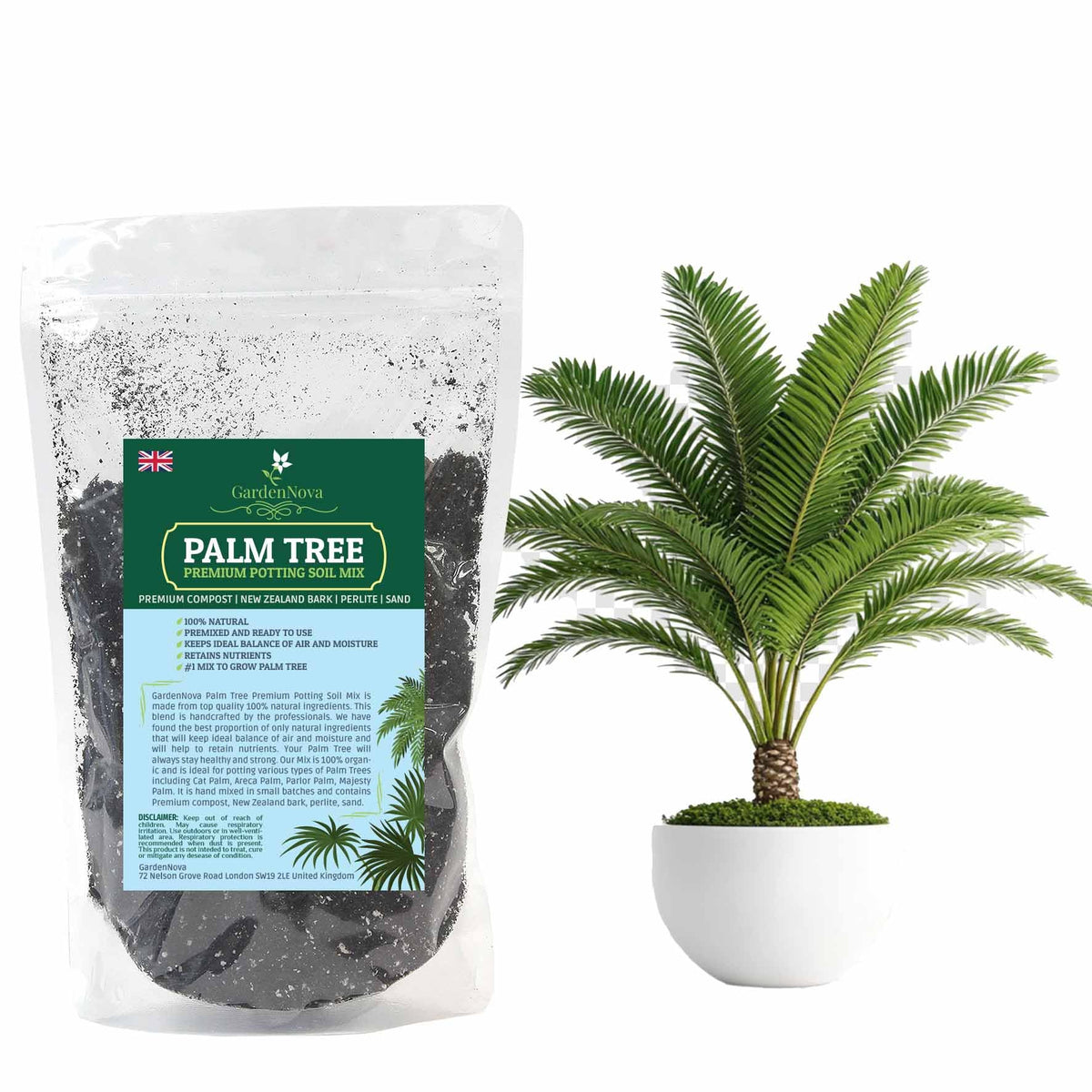 Palm Tree Potting Mix - The Ultimate Soil for Strong and Healthy Palms - Top Choice for Palm Tree Growers -10 Liters(2 Bags of 5 Liters)