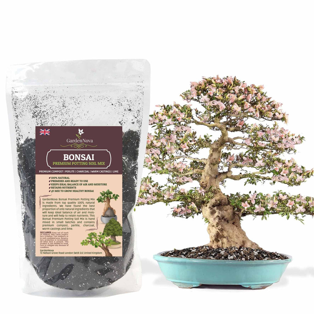 Professional Bonsai Soil Potting Mix - Optimal Balance for Healthy Bonsai Growth and Nutrient Retention - 2 Liters Bag