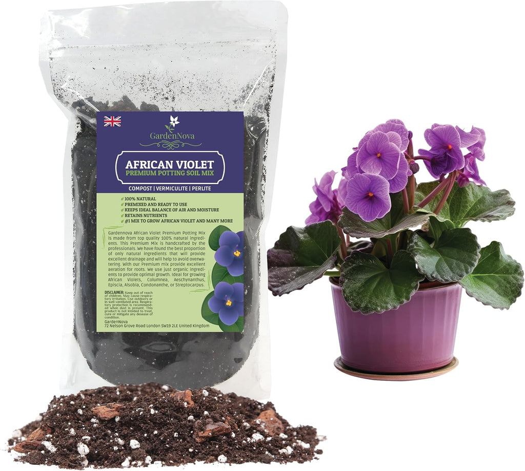 PREMIUM African Violets and Gesneriad Premium Soil Mix by GardenNova
